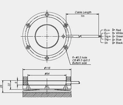 Cảm biến tải - loadcell CPA (1kgf - 2tf) - Image 2