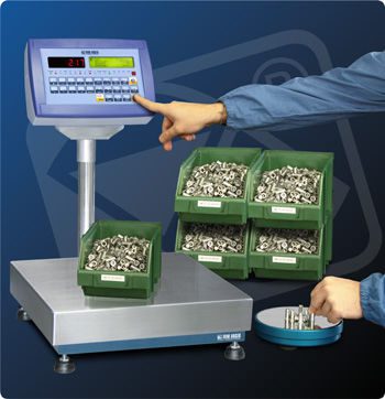 Electronic industrial scales for precise weighing in production