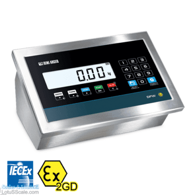 DFWIECEX-BATCH1 weight indicator dosages in hazardous areas, IECEx and ATEX certified