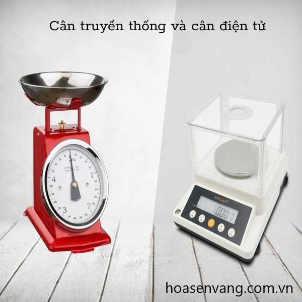 So sánh kết quả đo lường giữa cân điện tử và cân cơ học truyền thống