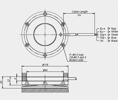 Cảm biến tải - loadcell CPA (1kgf - 2tf) - Image 2