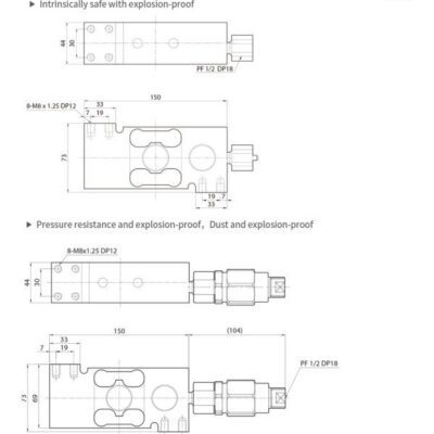 Cảm biến tải chống cháy nổ BCEP-EXP (100-300kgf) - Image 5