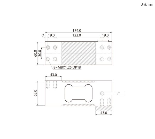 Cảm biến tải thanh đơn BC-D (30-300kgf) - Image 3