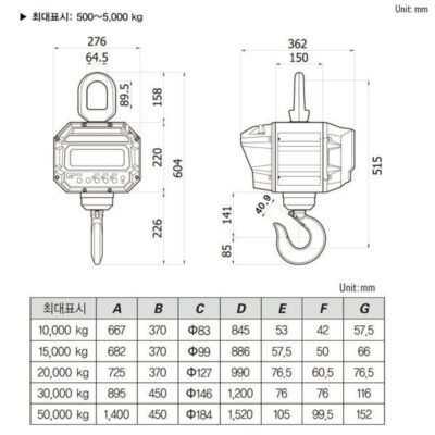 Cân treo công nghiệp CASTON III PLUS (1-5ton) - Image 7