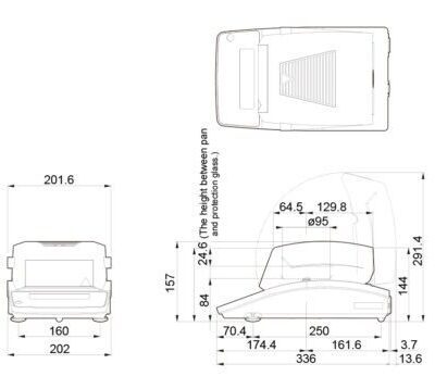 Cân phân tích độ ẩm XC63 Halogen - Image 3